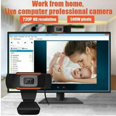 HD Webcam 720P USB Camera Rotatable Video Recording Web Camera With Microphone For PC Computer